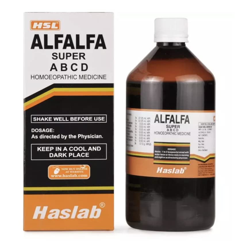 

Haslab Alfalfa Super Tonic For Heart & Brain Exhaustion With Vitamin A, B, C, D | 450ml, 1.3lbs