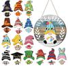 Interchangeable Winter Gnome Welcome Sign Exquisite Wood Decor For Front Door And Porch Christmas Gnomes Decorations