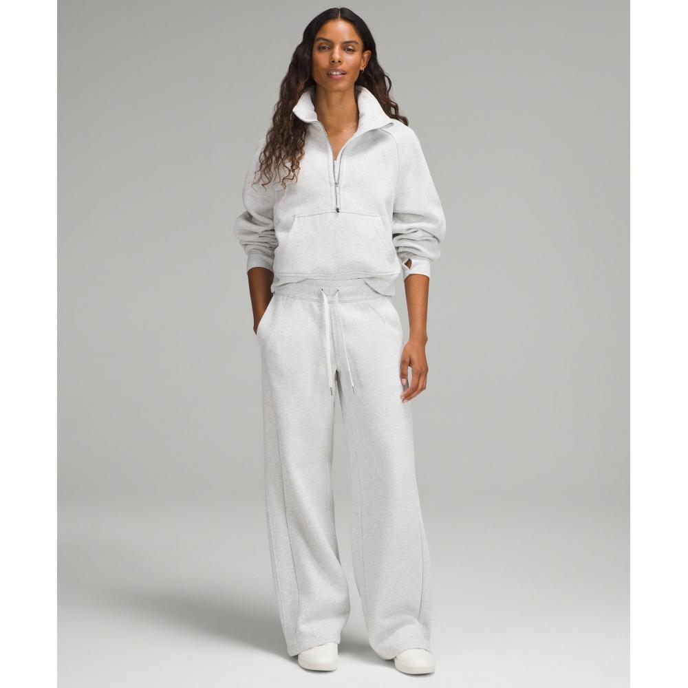 Lululemon Scuba Oversized Funnel Neck Half Zip Heathered Core Ultra Light Grey