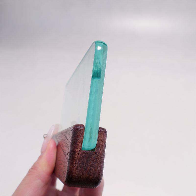Sheng Yi Chuang Walnut Wood Glass Scraper: 8MM Tempered Glass, Handmade DIY Leather Glue Tool