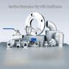 Yunduo 304 Stainless Steel Manual Flange Ball Valve