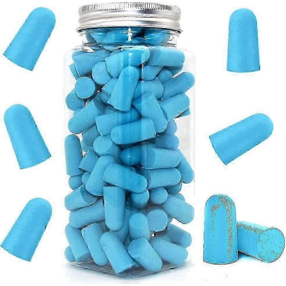 Soft Foam Earplugs, 38db, Highest Snr, 60 Pairs Comfortable Reusable Earplugs(blue)
