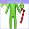 Fantasia de Cosplay do Grinch Chamativa Para Crianças Perfeita Para Festas de Halloween!