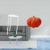 Minimalist Acrylic Nightstand with Pumpkin Cushion Modern Bedside Table And Decorative Sofa Pillow