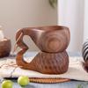 South American Walnut Coffee Cup with Finnish Design and Anti-Scald Acacia Wood Lanyard Handle