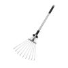 Grass and Leaf Rake: Versatile Telescopic Rake for Gathering Grass and Leaves, Lawn Claws and Agricultural Tool.