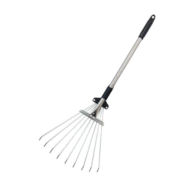 Grass and Leaf Rake: Versatile Telescopic Rake for Gathering Grass and Leaves, Lawn Claws and Agricultural Tool.