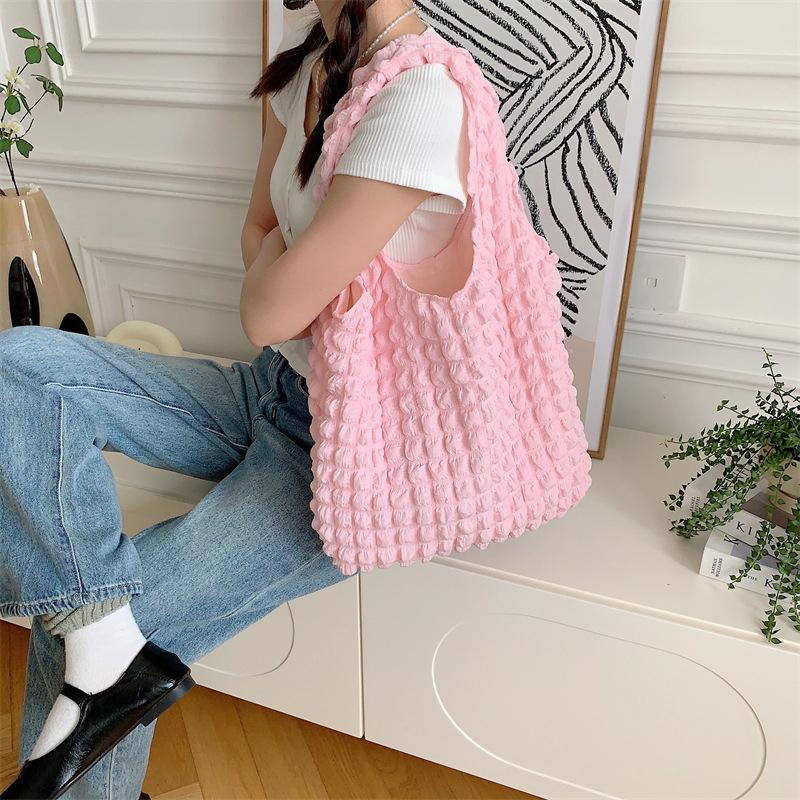 Women Fashion Quilted Shoulder Bag Space Cotton Large Capacity Handbag and Purse For Female Travel Shopping Tote Hobos Bags MIT