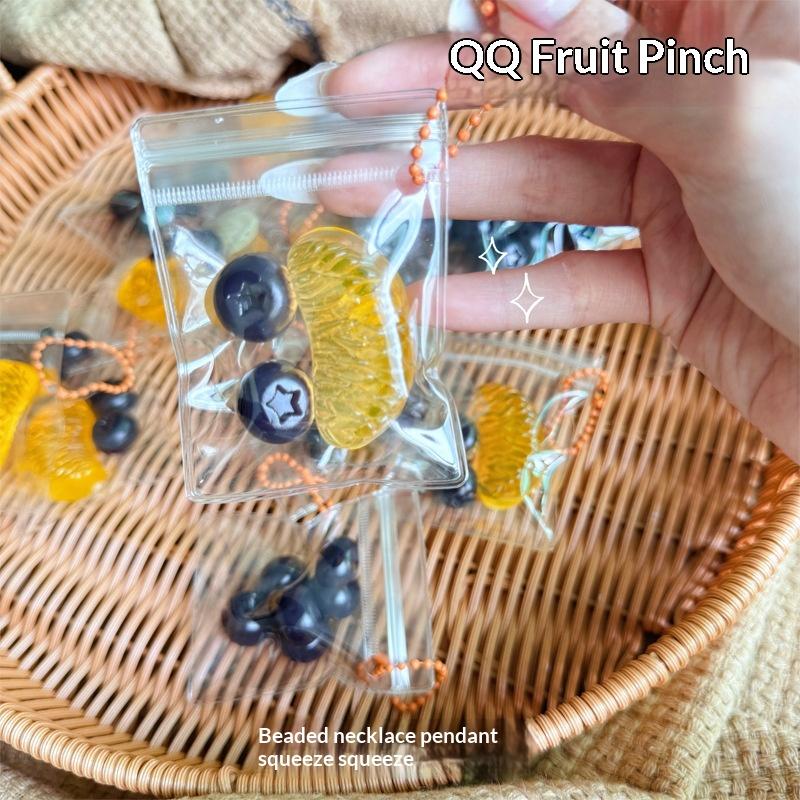 1Pcs New Sticky Tpr Fruit Blueberry Tangerine Orange Stress Relief Fidget Mini Squeeze Antistress Kids Toy