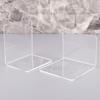 2Pcs Clear Acrylic Bookends L-shaped Desk Organizer Desktop Book Holder School S