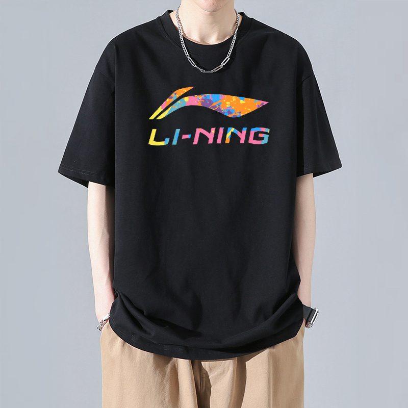 Li Ning Sports Fashion Collection T Shirt Unisex Black AHSU835-1