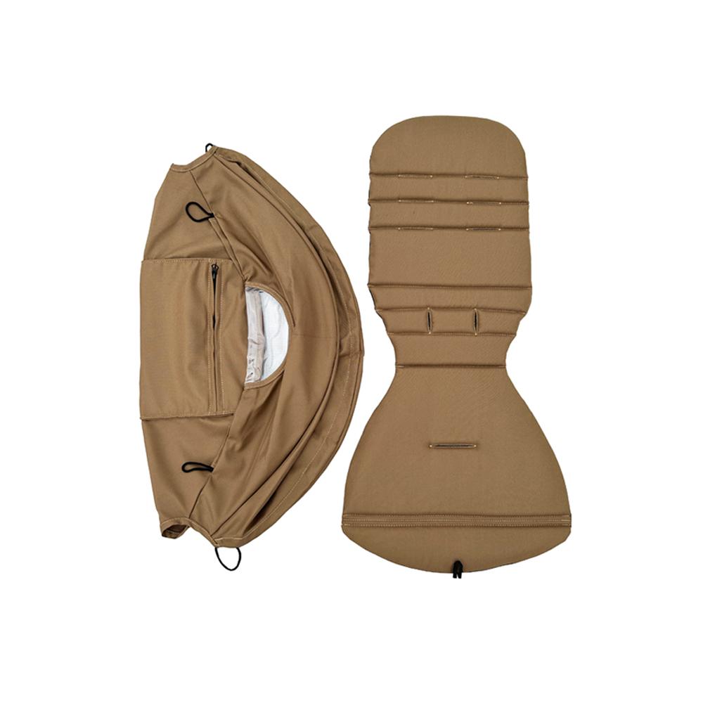 

MomTan комплект сменных чехлов для колясок YOYO, YOYO+, YOYO2, водонепроницаемый двойной слой 1:1 Оригинальная Ткань кофейный