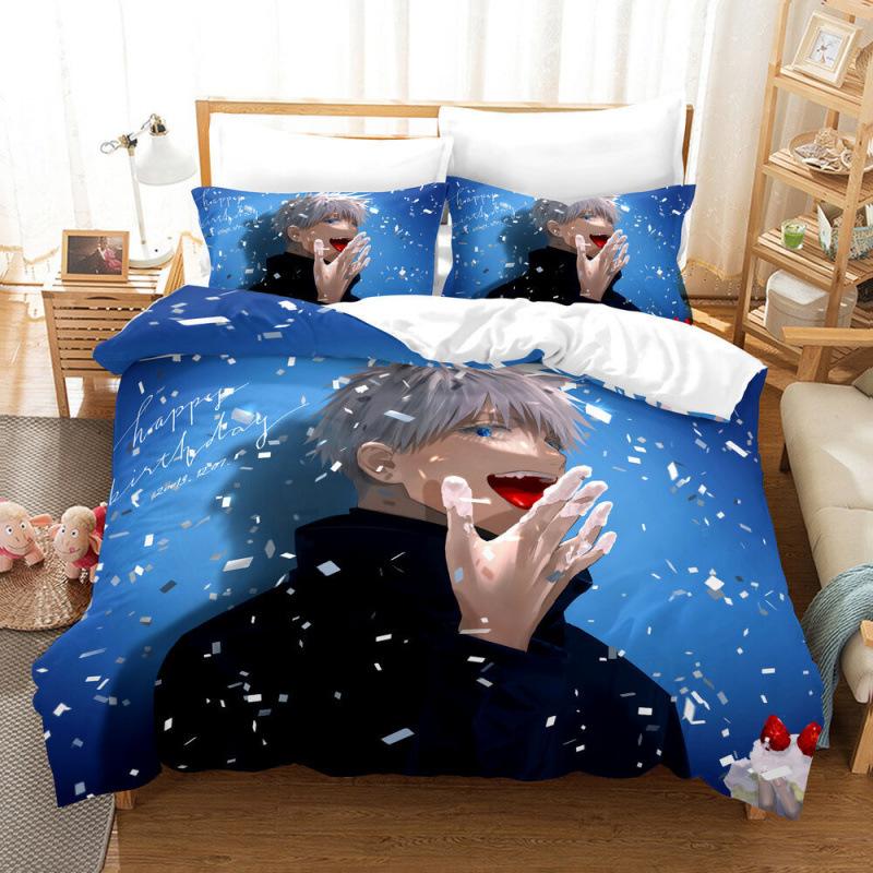 Movie Game Three-Piece Yama, Thickened Quilt Cover Printing 3D Digital