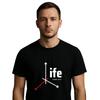 Das Leben ist kurz, lebe es T-Shirt – Motivierendes T-Shirt, T-Shirt mit positiver Botschaft