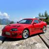 1:24 Scale Supra Bull Demon King A80 Sports Car Alloy Die-Cast Car Model Ornaments Convertible Boy Toy Car Gift