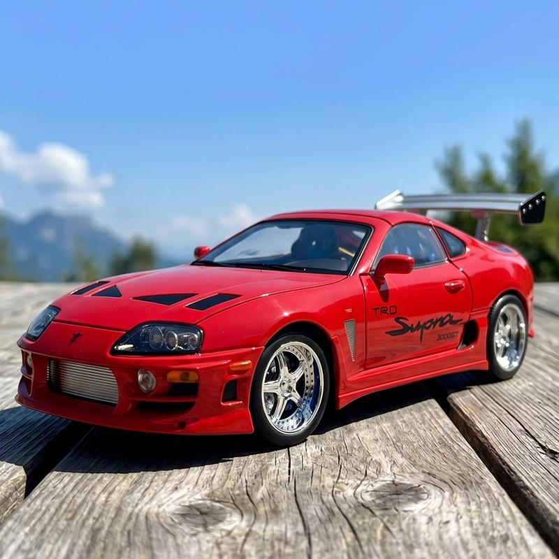 1:24 Scale Supra Bull Demon King A80 Sports Car Alloy Die-Cast Car Model Ornaments Convertible Boy Toy Car Gift