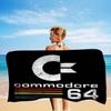 Computer Model Commodore 64 Microfiber Printed Beach Towel Mountain Climbing Yoga Beach Swimming Running Absorbent Soft Towel
