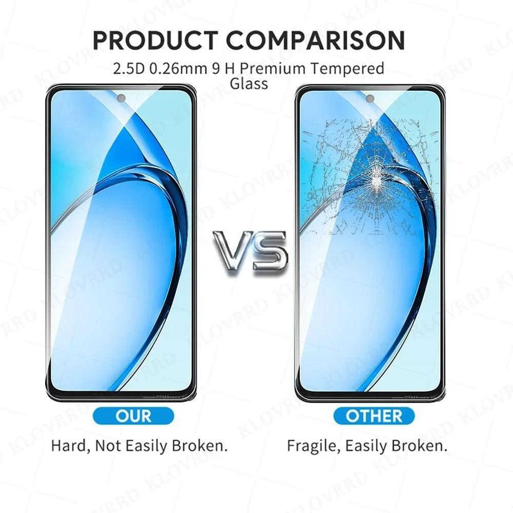 For Oppo A6 A5 A5i Pro A5x A3 A3x A18 A38 A58 A60 A78 A98 A79 A3S A5 A7 A12 A31 A9 A96 A93 A94 A95 A15s A16K A17k A76Tempered Glass Screen Protector