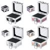 Professional Manicure Drill Bit Stand Display Case Compact Metal Storage Container With 25 Holes Nail Bits Organized
