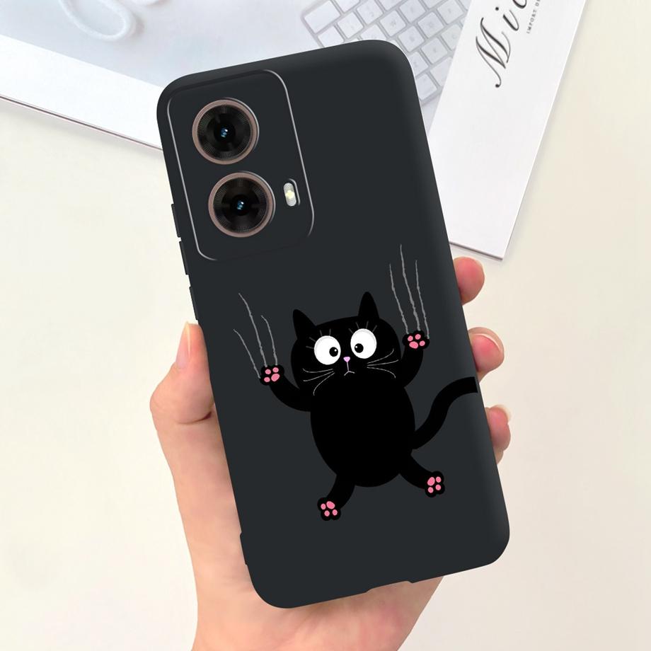 For Motorola Moto G85 Soft TPU Phone Case Silicone Luxury Cute Cat Panda Animals Painted Cover For Motorola G85 MotoG85 Fundas