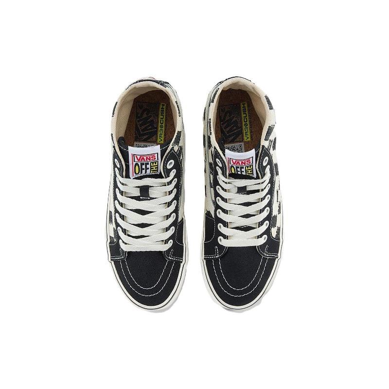 Vans SK8 Unisex High Top Sneakers Black White Checkerboard VN0A4BX6KIG