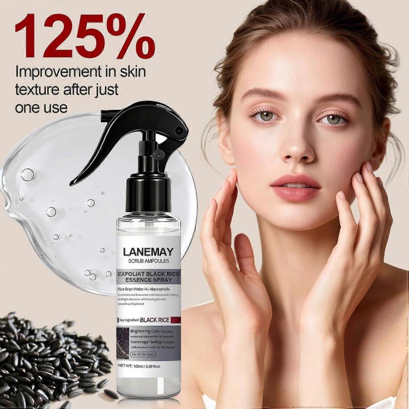 Peel Shot Glow Ampule Duo s rýžovou vodou - Bílá & Černá rýžová voda ve spreji pro typy toniků | Denní jemně exfoliační, lehká hydratační formule pro všechny typy pleti