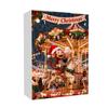Advent Calendar Resist Monkey Wearing Christmas Hat Design 24-Day Countdown Festive Family Activity Calendar