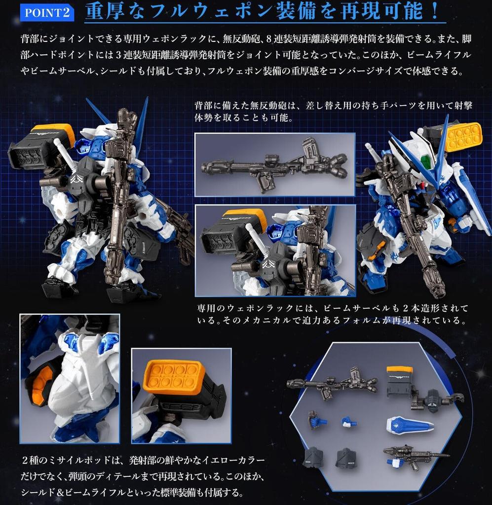 Token FW Gundam Converge EX Astray Red Frame Blue Mini Figure Set