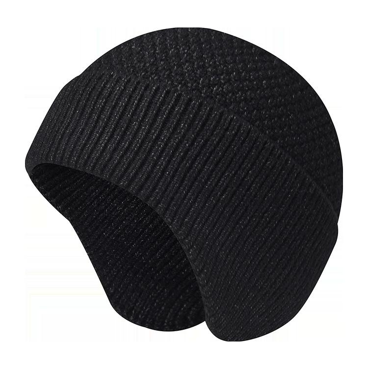 Thick Knit Wool Beanie: Winter Warm, Cold-Proof, Windproof, Ear Protection Hat for Men & Women