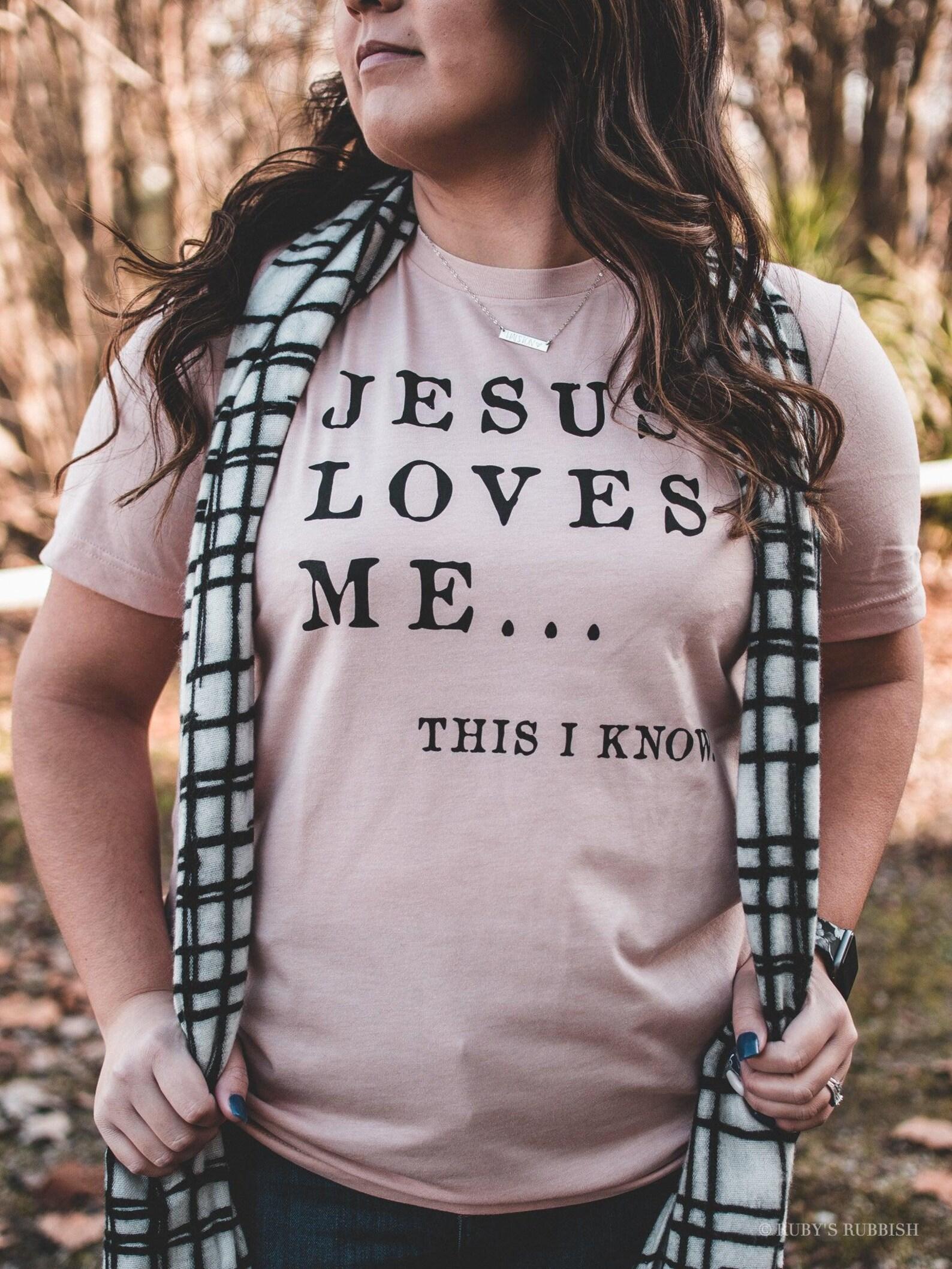 Jesus Loves Me | Christian T-Shirt | Ruby s Rubbish® XL