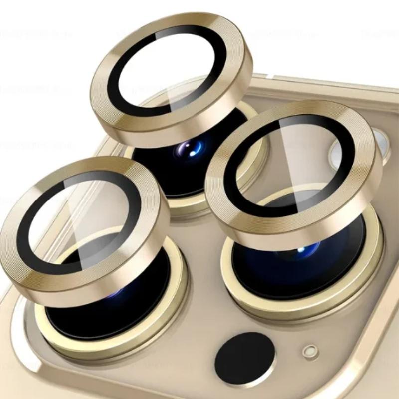 Camera Protector Metal Ring for IPhone 15 14 13 12 Pro Max/Samsung S24 Ultra S23 FE S22 Plus A15 A25 A35 A55 A05 A14 A34 A54Tempered Glass Lens Cover