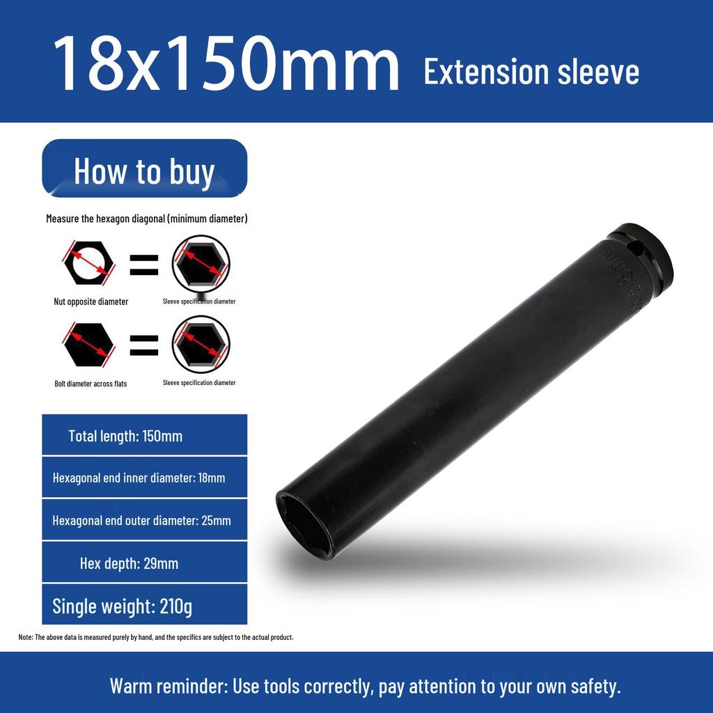 Electric Hex Impact Wrench Socket 1/2, 8-32 for Scaffolders & Carpenters