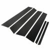 New 6pcs Car Door Window Trim Pillar Posts Gloss Black Decorative Cover For KIA Optima 2011-2015