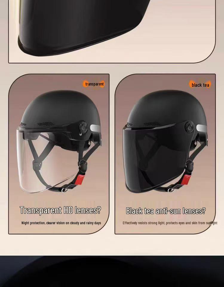 Certified Cat Ear Electric Bike Helmet for Men & Women: Sun Protection, All-Season Safety