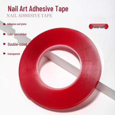 Double-Sided Crystal Adhesive Tape for Acrylic Display & Nail Art, Seamless, 10m