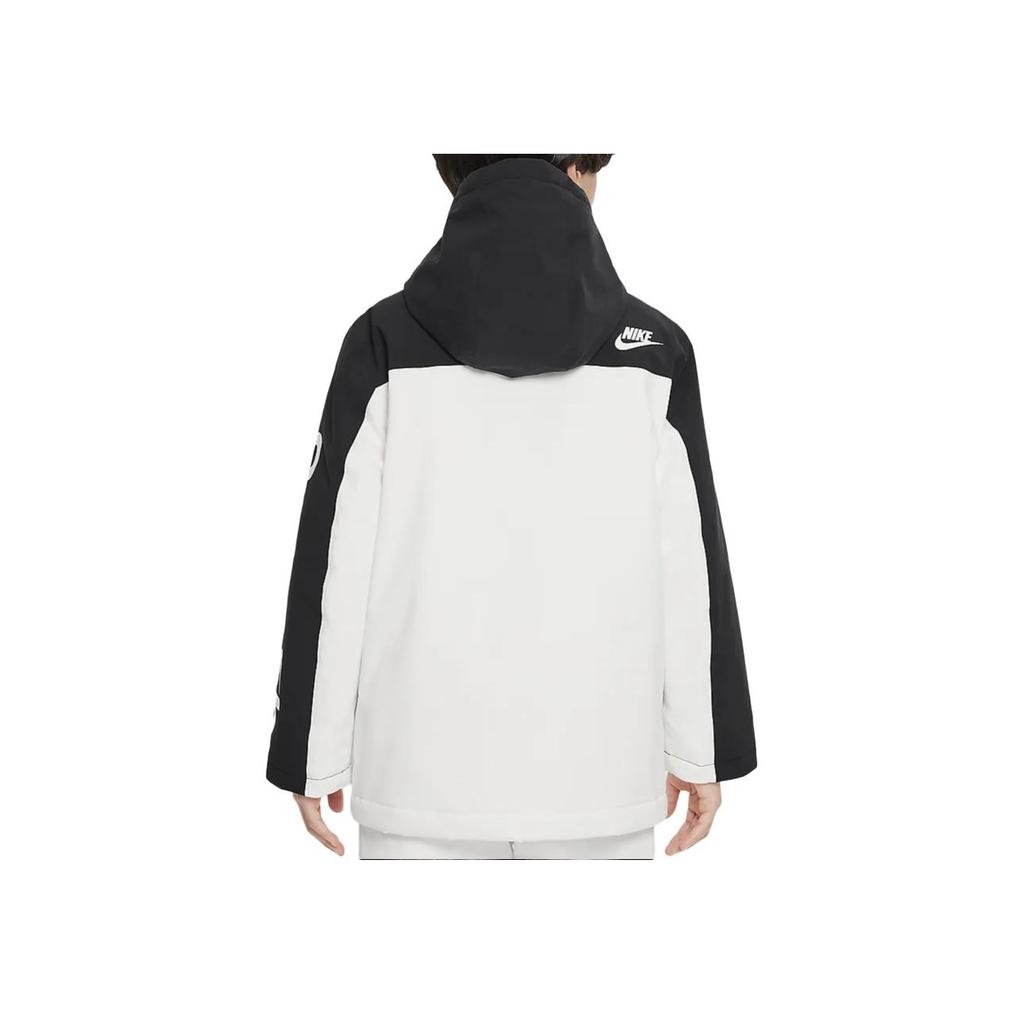 Nike Hooded Jacket Fashionable Comfortable Kids jackets Sail-White HQ7158-133