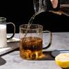 Tazza d'acqua Cielo Stellato in Vetro Oro e Argento da Tenere in Mano a Casa con Coperchio e Cucchiaino Tazza da Caffè Tazza da Ragazza dall'Aspetto Sofisticato