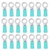 100PCS Pre Insulated Terminal Ring Copper Crimp Connectors for AWG12?10 Electrical Wire RV5.5?6
