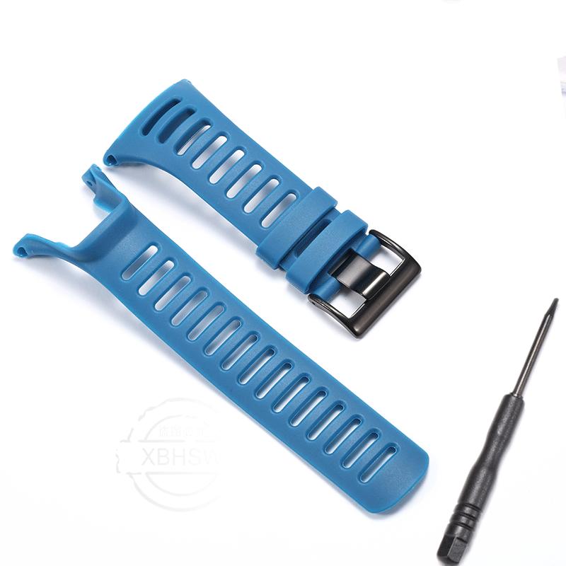 Rubber Strap Suitable For Suunto Ambit 2 2S 2R Ambit3 3S 3R Peak Outdoor Sports Waterproof Silicone Replacement Watch Band