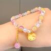 Cartoon Cute Sanrio  Bracelet Girls Kawaii Bracelet Creative Hello Kitty Beaded Bracelet Girl Gifts