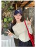 Women's Long Sleeve Slim Fit Red T-Shirt - Stylish Spring/Autumn Base Layer 2025