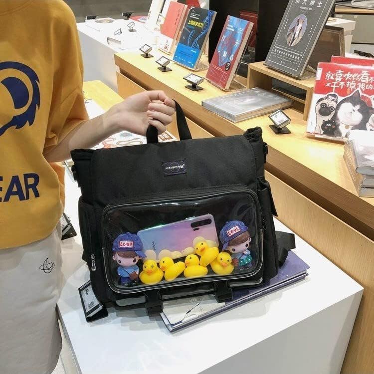 Ita Oshikatsu A4 Tote Large Everyday Events [Harujio] Bag, Backpack, Backpack, Bag, 2-Way, Transparent, Black, Capacity, Clear, Oshikatsu, Otaku, Bag,