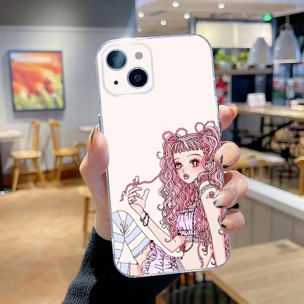 

Чехол для телефона Paradise Kiss Manga для iPhone 16,15,14,13,12,11 Plus,Pro,Max,XR,XS,X,7,8 Plus,SE,Mini Прозрачный Силиконовый Мягкий iPhone16