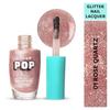 SUGAR POP Nail Lacquer Glitter Finish 01 Rose Quartz 10 Ml Pack of 1 Quick Drying Long Lasting Shiny Shimmer Shandy Polish