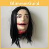 Horror Halloween Hanging Long Haired Female Ghost Head For Ghost Setup House
