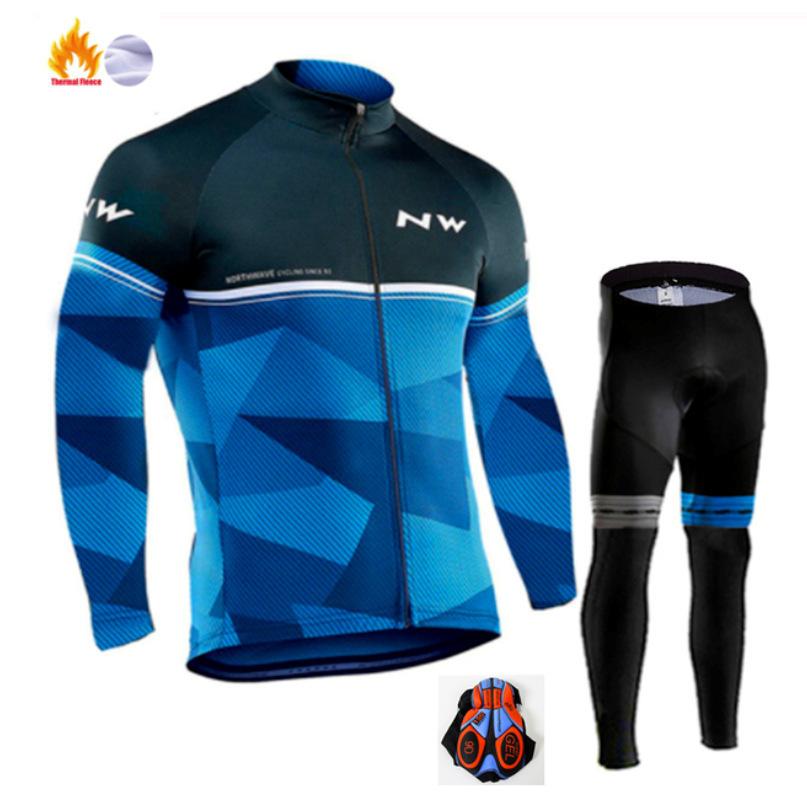 

2026 Winter Fleece Warm Cycling Suit, Cycling Suit Fleece Warm Winter Thickened Long-sleeved Trousers Cycling Suit 5XL