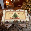 Christmas Atmosphere Tablecloth, European Retro Rectangular Dining Table Cloth, Coffee Table Tablecloth, Dining Table Decorative Cloth Christmas