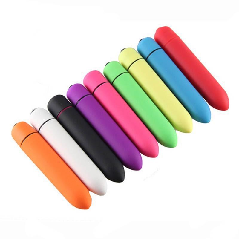 Mini Bullet Vibrator - Adult Sex Toy with 10 Vibration Modes, Frosted Texture