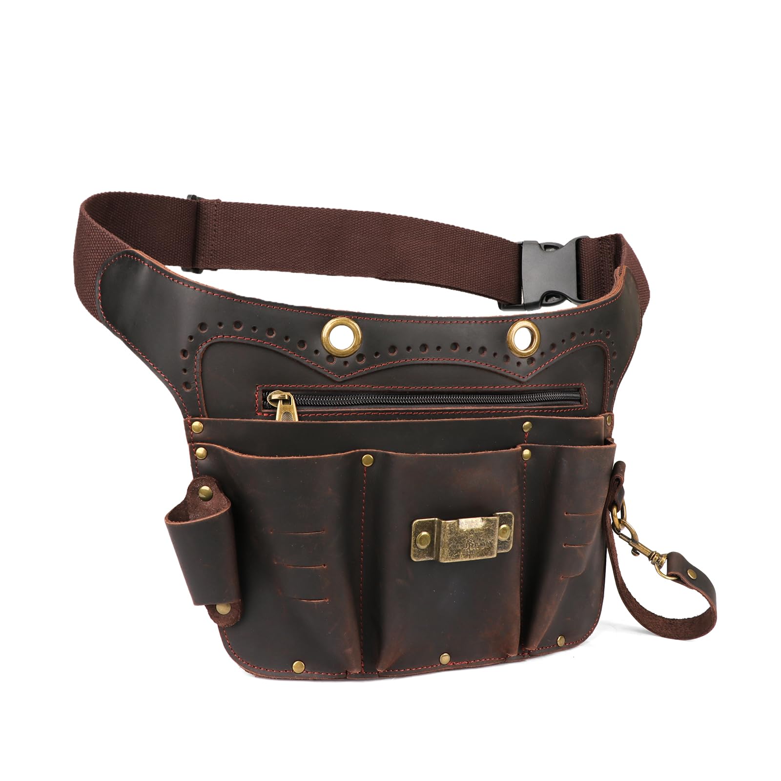 

TOURBON Садовый Флористический Кожаный Поясной Мешок для Большой Компактный Дизайн Сумка, Чехол, Садоводство, Вместимость,