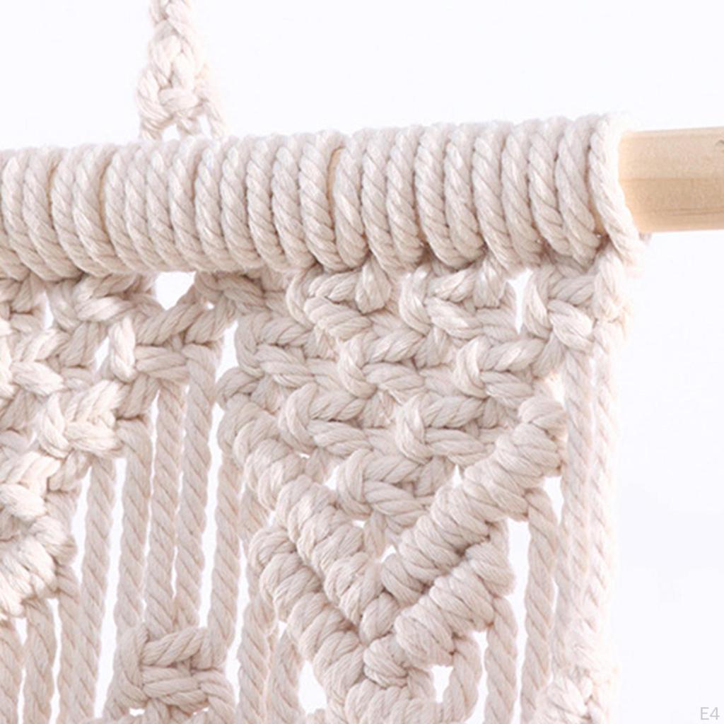 Macrame Wall Hanging Storage Basket Hanger Holder for Nursery Decoration
